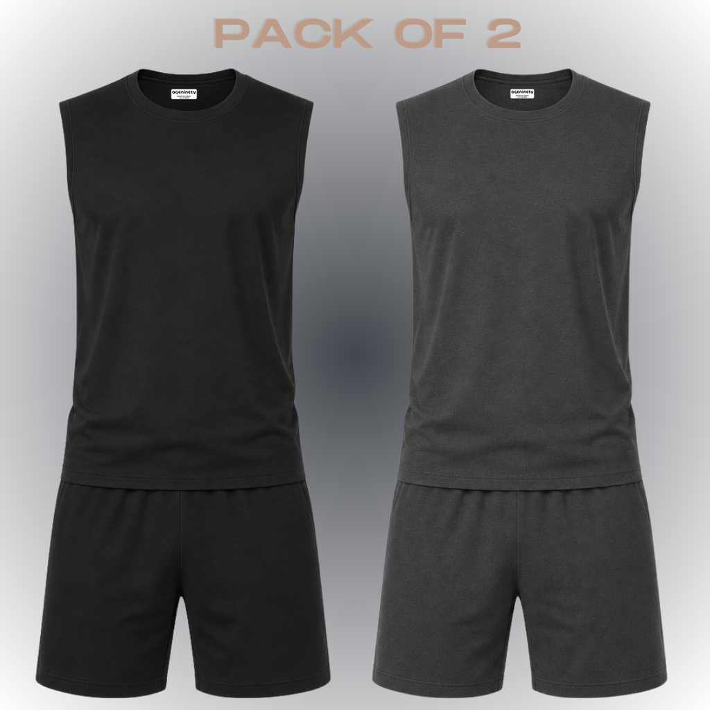 Pack of 2- Sleeveless Tee & Short Set
