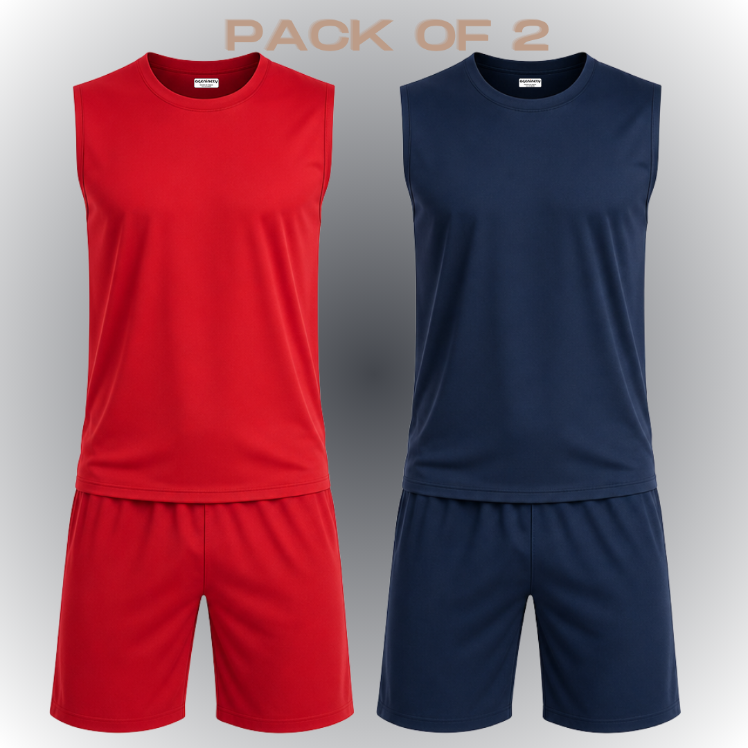 Pack of 2- Sleeveless Tee & Short Set