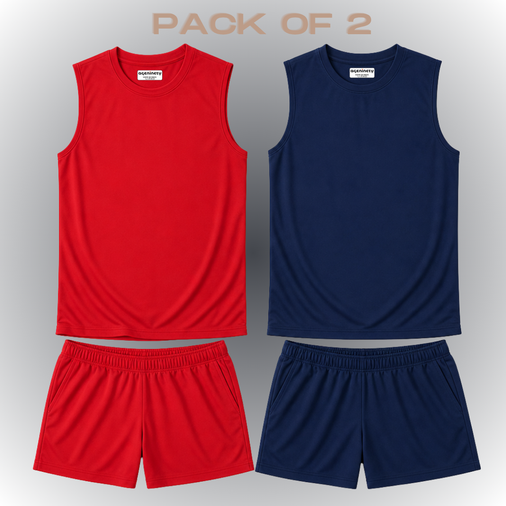 Pack of 2- Sleeveless Tee & Short Set