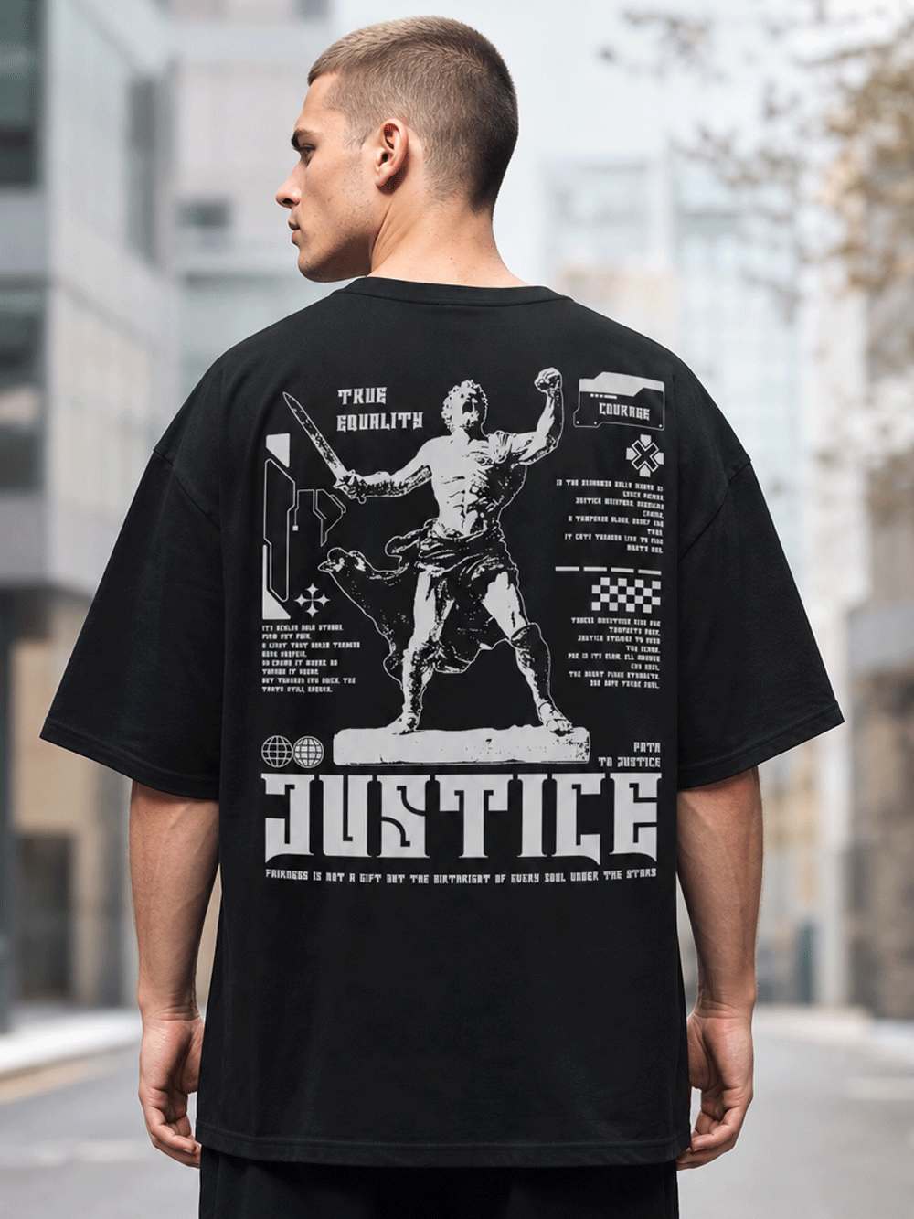 Justice Warrior Oversized T-Shirt