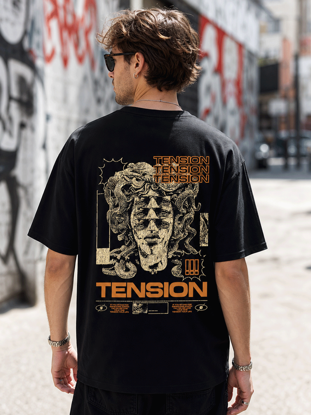 Tension Medusa Oversized T-Shirt