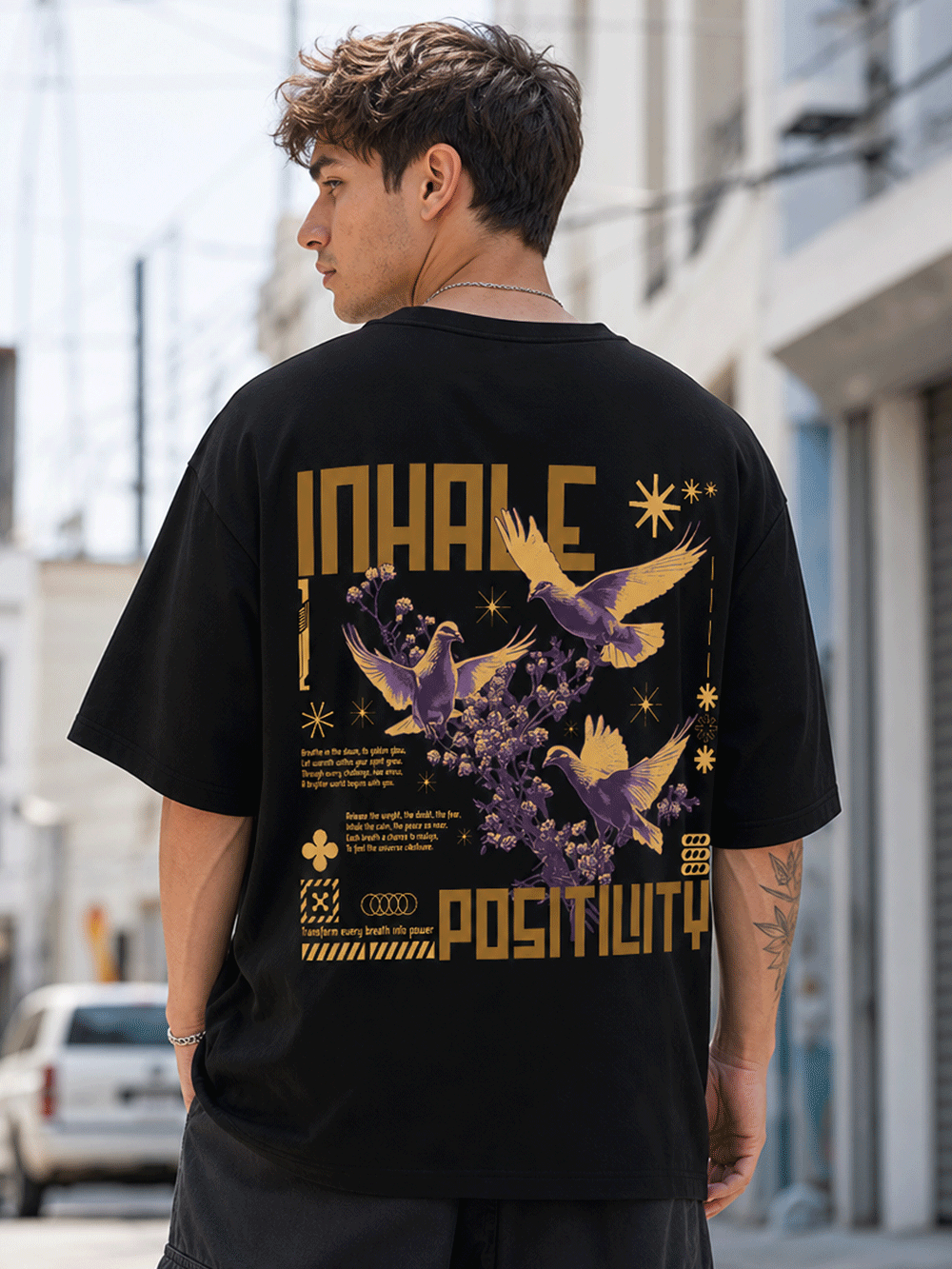 Inhale Positivity Oversized T-Shirt