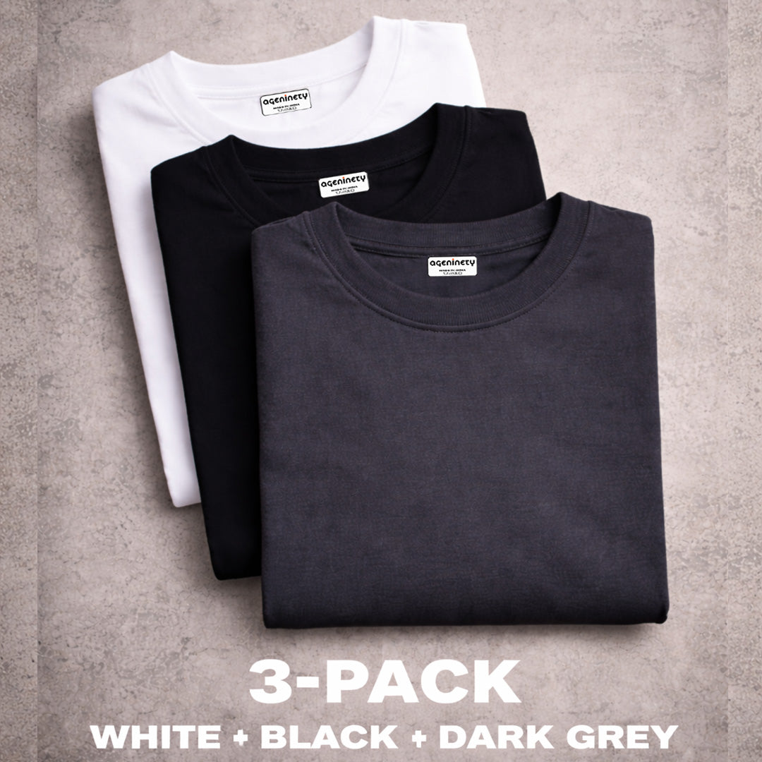 Pack of 3- Oversized T-shirt