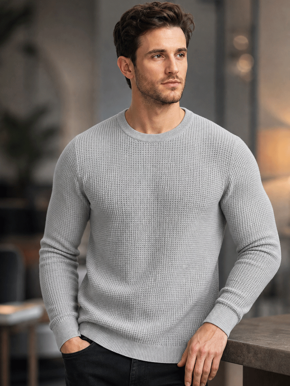 Waffle Full Sleeve T-Shirt